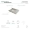 Kingston Brass 36" X 22" Marble Vanity Top W/ Square Undermount Sink, Marble KVPB3622M38SQ - alternate 2
